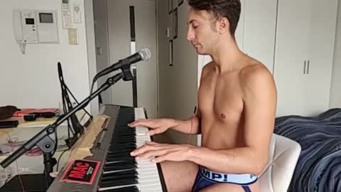 BareBritPianist online show from October 13, 5:57 am