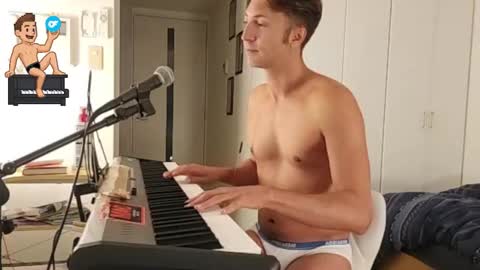 BareBritPianist online show from September 19, 5:08 am