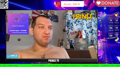 BISEXPRINCE777 online show from May 17, 9:05 am