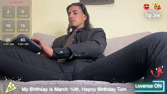 Tom blunt96 online show from March 21, 10:50 pm
