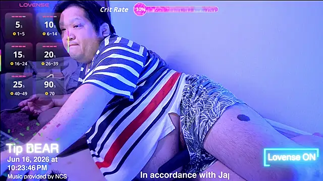 ChubbyBEAR039 online show from June 16, 1:24 pm